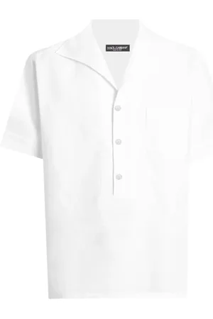 Dolce & Gabbana Overhemden, Heren, Wit, L, Witte Overhemd met Borstzak