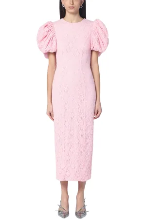 ROTATE Kleedjes, Dames, Roze, S, Midi Jurk voor Vrouwen