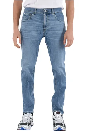 Dondup Jeans, Heren, Blauw, W33, Katoen, Slim Fit 5-Pocket Jeans