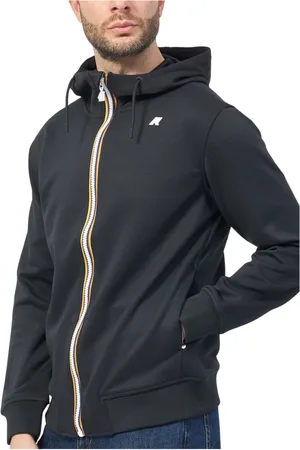 K-Way Sweatshirts & Hoodies, Heren, Zwart, L, Polyester, Zwarte Sweater Rainer Light Spacer