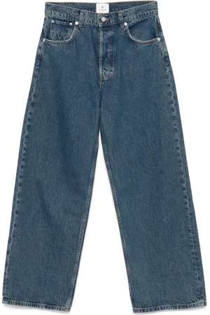 ANINE BING Jeans, Dames, Blauw, W27, Klassieke Blauwe Jeans met Knoopsluiting