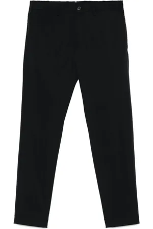 Incotex Broeken, Heren, Zwart, 3Xl, Zwart Voorste Knoop Rits Riemlussen
