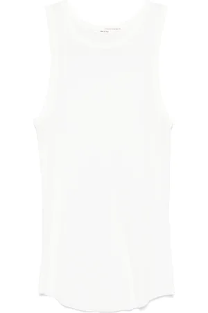ISABEL BENENATO Tops, Heren, Wit, M, Wit Crew Neck Raw-Cut T-shirt