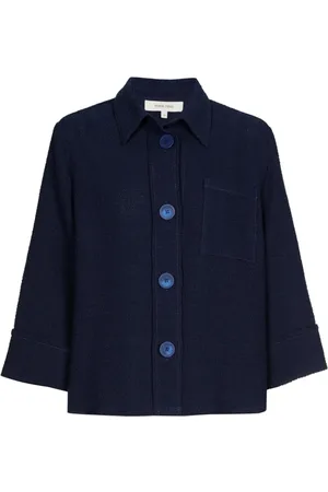 Marie Méro Jassen, Dames, Blauw, 2Xl, Blauwe Knoopjas