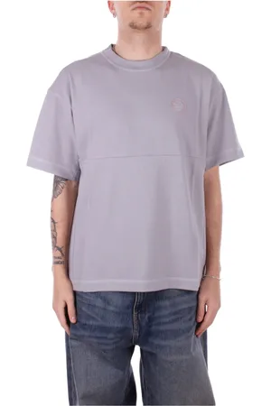 Napapijri Tops, Heren, Grijs, L, Katoen, Logo Front Print Back T-shirts