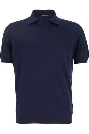 TAGLIATORE Tops, Heren, Blauw, L, Katoen, T-shirts en Polos