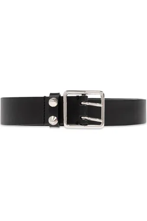 Dsquared2 Accessoires, Heren, Zwart, 85 CM, Leer, Leren riem