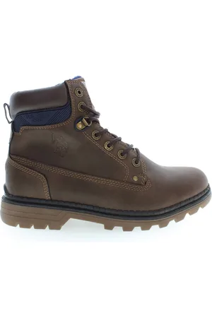 U.S. Polo Assn. Schoenen, Heren, Bruin, 45 EU, Bruine Heren Hoge Veterschoenen