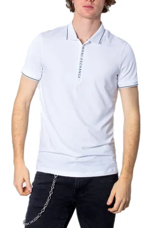 Armani Exchange Tops, Heren, Wit, 2Xl, Katoen, Polo Shirts