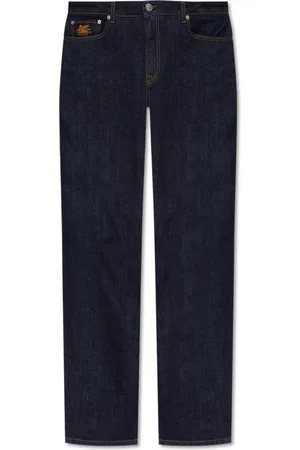 Etro Jeans, Heren, Blauw, W32, Denim, Jeans met logo
