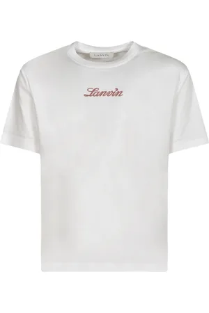 Lanvin Tops, Heren, Wit, L, Stijlvolle T-shirts en Polos