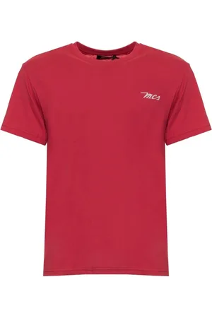 MCS Tops, Heren, Rood, XL, Katoen, Klassieke Crew Neck T-shirt