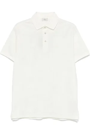 Etro Tops, Heren, Wit, M, Katoen, Casual Katoenen T-Shirt in Blauw