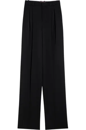 Saint Laurent Broeken, Dames, Zwart, M, Regular Fit Broek