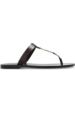 Saint Laurent Schoenen, Heren, Bruin, 39 EU, Stijlvolle Slippers voor Dagelijks Comfort
