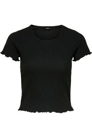 ONLY Tops, Dames, Zwart, XS, Dames-T-shirt Emma manches courtes