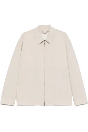 Golden Goose Jassen, Heren, , M, Jas met Rits en Logo Applicatie