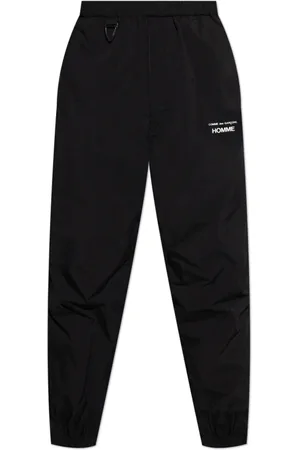 Comme des Garçons Broeken, Heren, Zwart, M, Nylon, Broek met logo