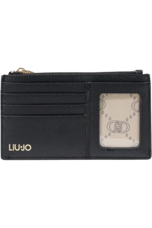 Liu Jo Accessoires, Dames, Zwart, ONE Size, Zwarte portemonnee met rits en binnenzak