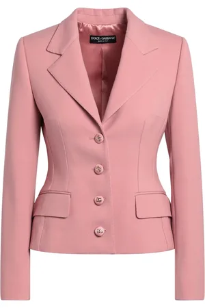 Dolce & Gabbana Jassen, Dames, Roze, S, Single-Breasted Jas