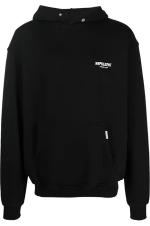 Represent Sweatshirts & Hoodies, Heren, Zwart, S, Katoen, Zwarte Sweaters
