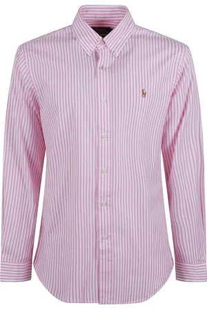 Ralph Lauren Overhemden, Heren, Roze, L, Katoen, Sportshirt