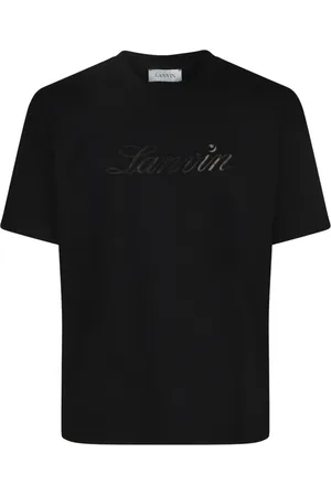 Lanvin Tops, Heren, Zwart, XL, Zwarte T-shirts en Polos