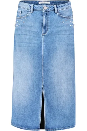 Betty & Co Rokken, Dames, Blauw, L, Spijkerrok