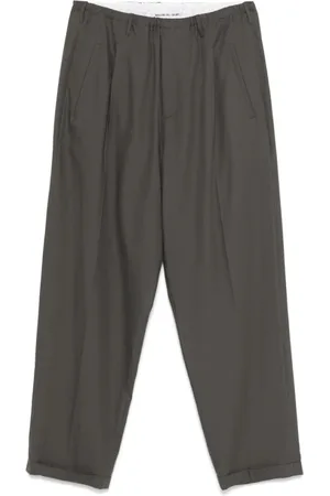 MAGLIANO Broeken, Heren, Grijs, S, Donkergrijze Elastische Tailleband Broek