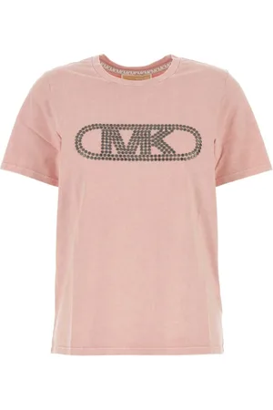 Michael Kors Tops, Dames, Roze, S, Katoen, Roze Katoenen T-shirt