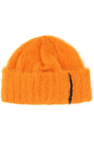Ader Error Accessoires, Heren, Oranje, ONE Size, Oranje alpaca blend rivington beanie hoed