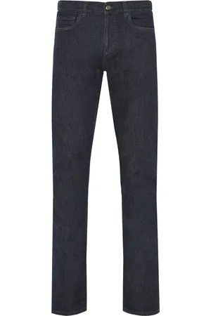 CANALI Jeans, Heren, Blauw, 2Xl, Katoen, Slim Fit Katoenen Jeans