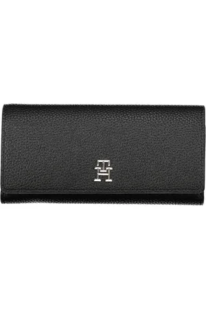 Tommy Hilfiger Accessoires, Dames, Zwart, ONE Size, Damesportemonnee Zwart Rits Sluiting
