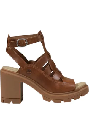 Timberland Schoenen, Dames, Bruin, 41 EU, Sandalen met gesp en strik