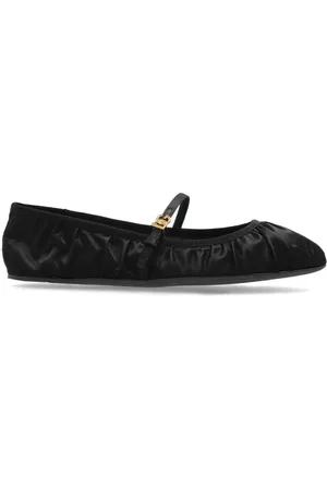 Dolce & Gabbana Schoenen, Dames, Zwart, 35 EU, Satijn, Satijnen balletflats