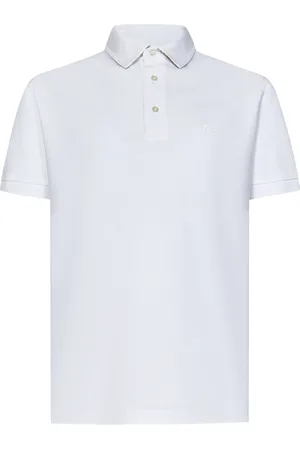 Etro Tops, Heren, Wit, S, Katoen, Wit Poloshirt Elegante Stijl