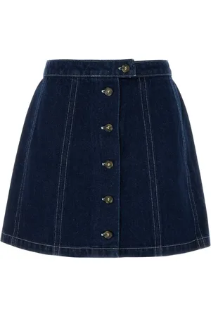 A.P.C. Rokken, Dames, Blauw, S, Denim, Denim Pipa Rok