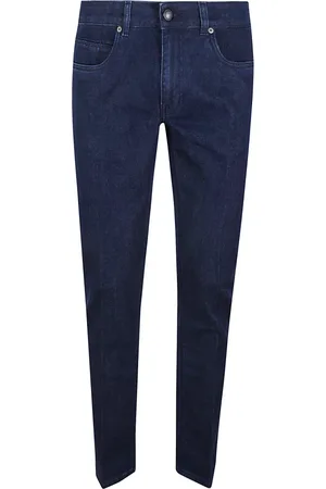 FAY Jeans, Heren, Blauw, W36, Denim, Donkerblauwe Denim Jeans
