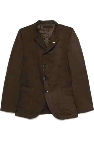 Comme des Garçons Jassen, Heren, Groen, M, Polyester, Stijlvolle Shirt Blazer