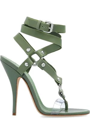 Dsquared2 Schoenen, Dames, Groen, 36 EU, Leer, Sandalettes met hak