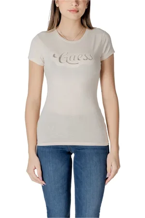 Guess Tops, Dames, , S, Casual Ronde Hals T-shirt