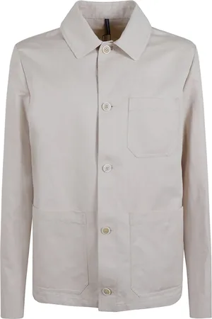 Incotex Jassen, Heren, , L, Katoen, Linnen Katoenen Knoopshirt