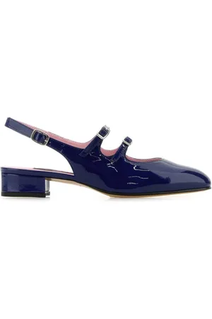 Carel Schoenen, Dames, Blauw, 41 EU, Navy Leather Peche Pumps