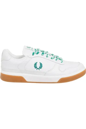 Fred Perry Schoenen, Heren, Wit, 40 1/2 EU, Effen Veterschoenen