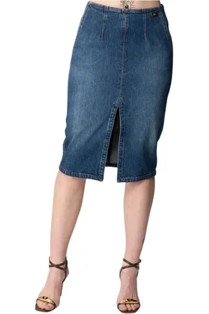 Elisabetta Franchi Rokken, Dames, Blauw, S, Stijlvolle Modellen Collectie