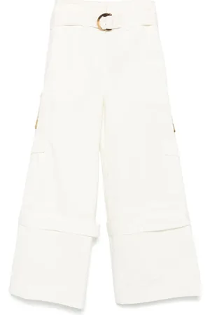 ZIMMERMANN Broeken, Dames, Wit, XS, Witte Broek met Riem en Zakken