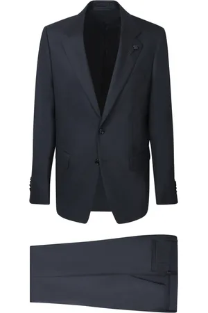 LARDINI Pakken, Heren, Blauw, L, Wol, Blauw pak voor mannen