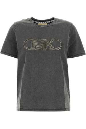 Michael Kors Tops, Dames, Zwart, S, Katoen, Zwarte Katoenen T-Shirt Tops