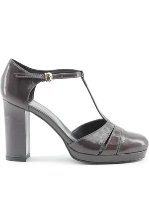 Made in italia Schoenen, Dames, Grijs, 40 EU, TStrap Platform Hakken voor Vrouwen