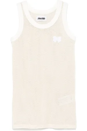 MAGLIANO Tops, Heren, , M, Mesh Crew Neck Sleeveless T-shirt